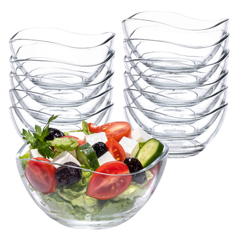 Dessertgläser Set - Müslischalen Glas Glasschüssel Snackschale Müslischale Salatschüssel Dessertschalen Servierschalen Eisschalen Glasschale Gläser für Dessert