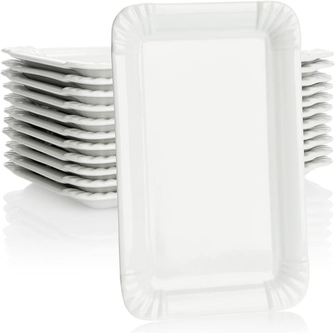 Pappteller – Einweg Teller Eckig und Rund für Party Einweggeschirr Einwegteller Partygeschirr