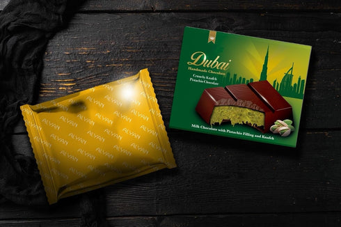 Dubai Schokolade Original 100g mit Pistazien und Kadayif