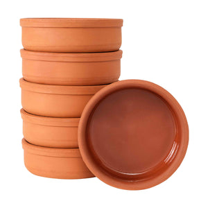 Kleine Auflaufformen 6er Set Runde Güvec Töpfe Mini Schmortopf Milchreis Tontöpfe