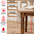 Tischfolie Transparent 0,22mm - 140cm Breite Durchsichtige Tischschutz Tischdecke Folie Abwaschbar für Outdoor Garten