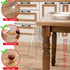 Tischfolie Transparent 0,22mm - 140cm Breite Durchsichtige Tischschutz Tischdecke Folie Abwaschbar für Outdoor Garten