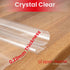 Tischfolie Transparent 0,22mm - 140cm Breite Durchsichtige Tischschutz Tischdecke Folie Abwaschbar für Outdoor Garten