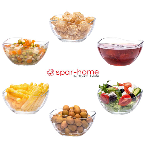 Dessertgläser Set - Müslischalen Glas Glasschüssel Snackschale Müslischale Salatschüssel Dessertschalen Servierschalen Eisschalen Glasschale Gläser für Dessert