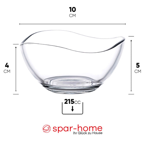 Dessertgläser Set - Müslischalen Glas Glasschüssel Snackschale Müslischale Salatschüssel Dessertschalen Servierschalen Eisschalen Glasschale Gläser für Dessert