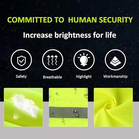 Warnwesten Auto - Warnweste Gelb 2024 EN 471 Europaweit gültig nach EN ISO 20471