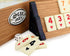 spar-home Premium VIP Okey Holz Wooden Rummy Set mit Melamin Steine AHSAP Okey TAKIMI