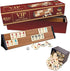 spar-home Premium VIP Okey Holz Wooden Rummy Set mit Melamin Steine AHSAP Okey TAKIMI