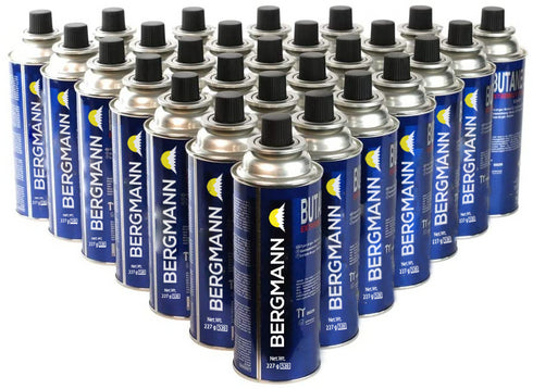 Bergmann Gaskartuschen für Campingkocher Butan Gas Kartusche 227g