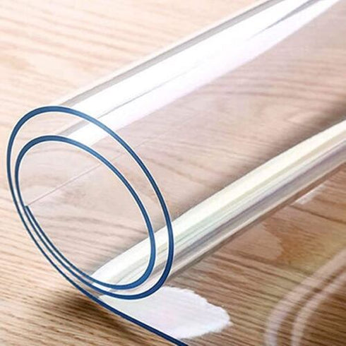 Tischfolie Tischdecke Schutzfolie transparent mit Muster Tischmatte abwaschbar